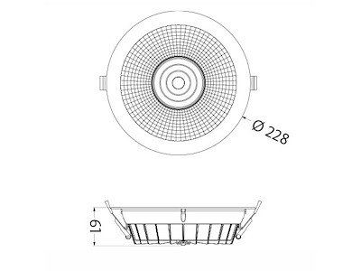 Safie RE D228 MI 2300 On/Off 930 Hvid CWP-2,5m