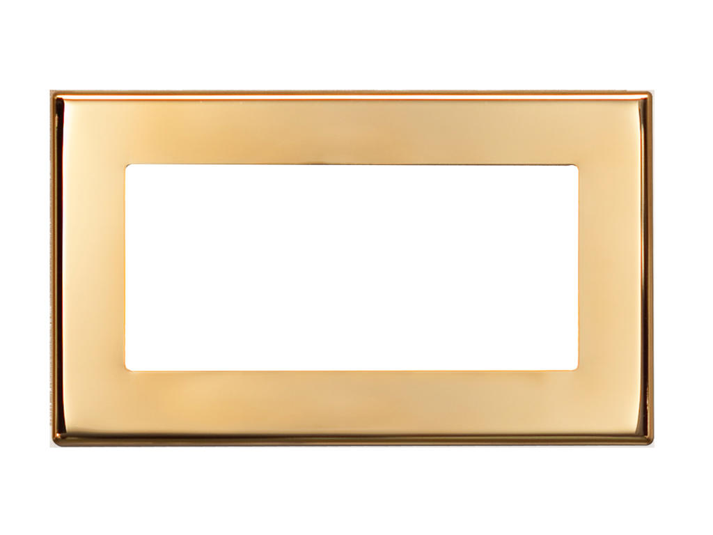 Helvar Digidim 231D ramme 3M - Poleret messing