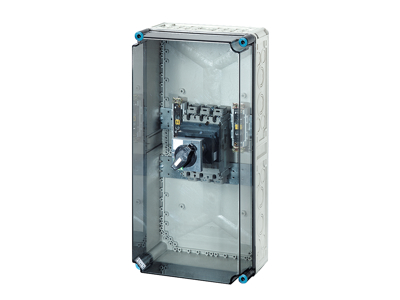 Mi kasse med maksimalafbryder 160A, 600x300x262 mm