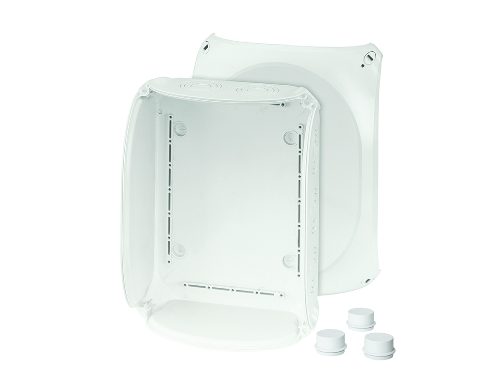 Forgreningsdåse uden klemmer, 225x295x122 mm, IP66 - Grå