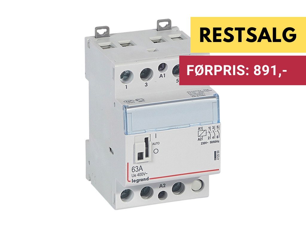 CX3 Kontakt M.H. 63A 3NO 230V spole