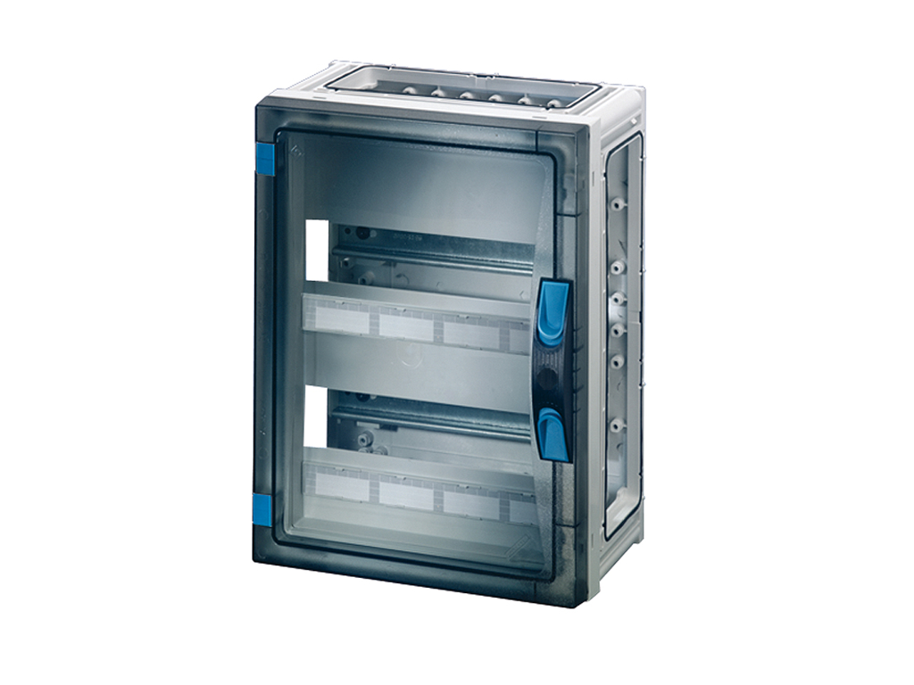 Hensel ENYSTAR kasse med DIN-skinne - 24 moduler (2x12)