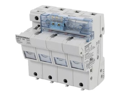 Socomec RMS sikringsholder til 14X51 sikring, 3-polet 50A