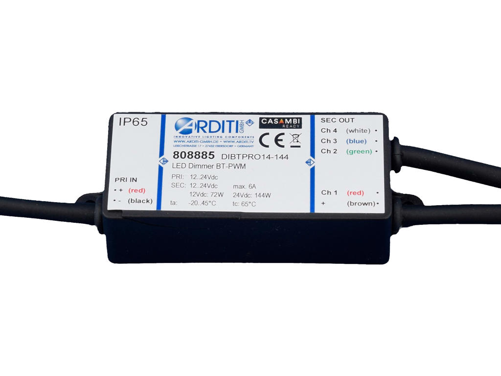 Casambi PWM4 dæmper med 4 kanaler - IP65