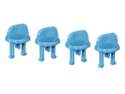 Top for lågskrue, fingeråbning, 4 stk.