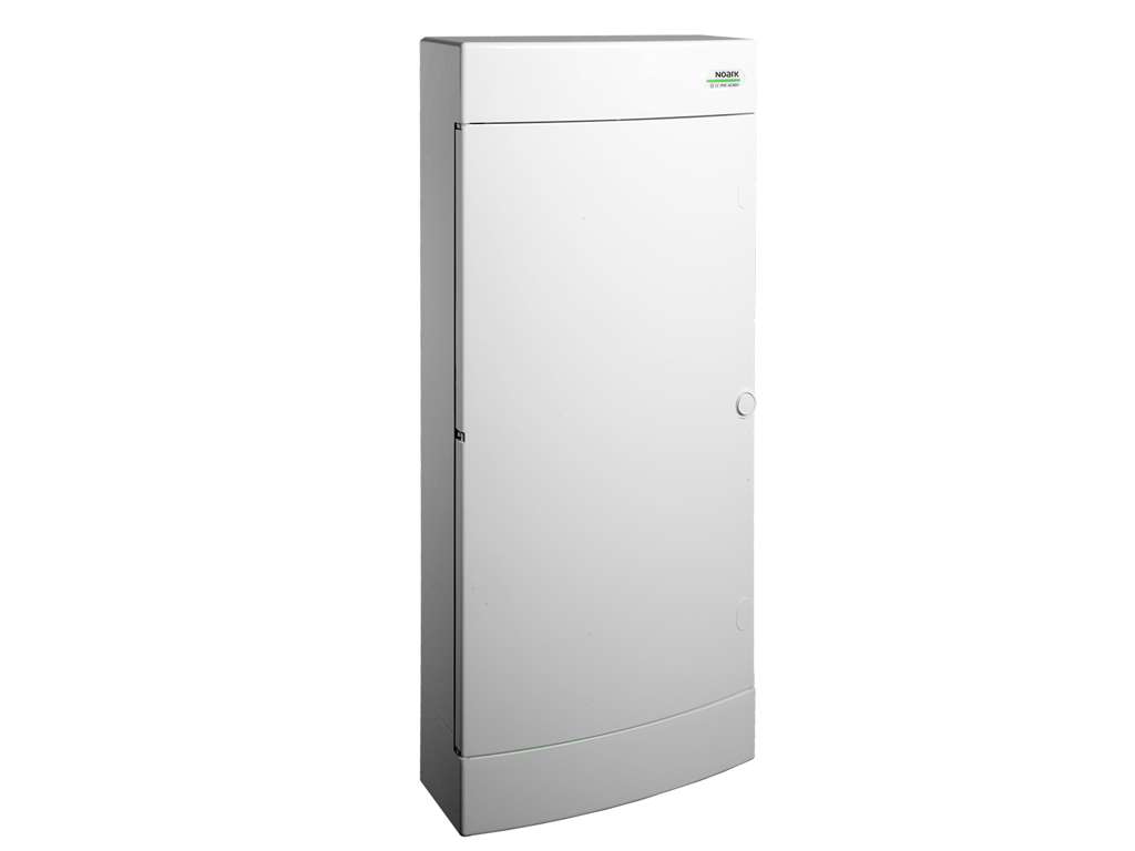 Noark gruppetavle PNS 4x18W, 4 rækker (4x18) - Hvid dør