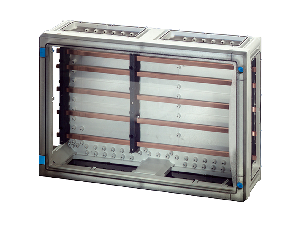 Hensel ENYSTAR kasse med skinnefelt Cu 5P 250A, 360x540x163 mm