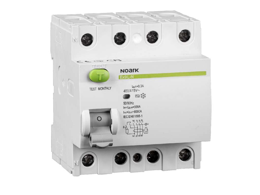 Noark HPFI (RCD) 40A 30mA 4P 6kA Type A