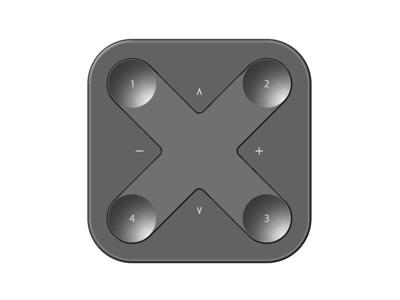 Casambi Xpress trådløst panel LR (Long Range) - Sort