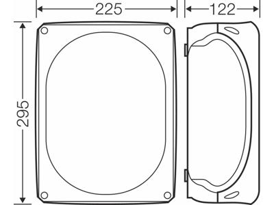 Forgreningsdåse 5x16-35 mm², Cu, 255x295x122 mm, IP66 - Grå