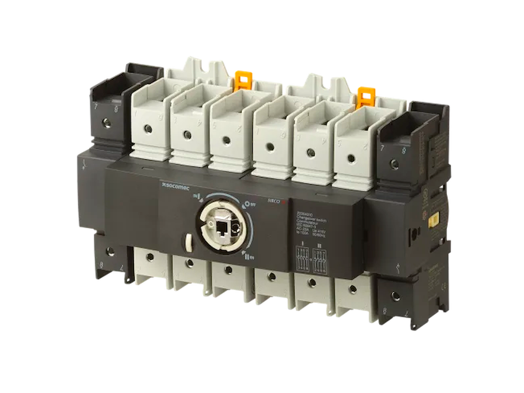 Socomec SIRCO M manuel omskifter I-0-II, 4P 100A