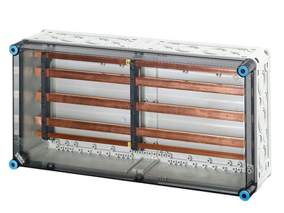 Hensel Mi kasse med skinnefelt 400A Cu 5-polet, 300x600x170 mm