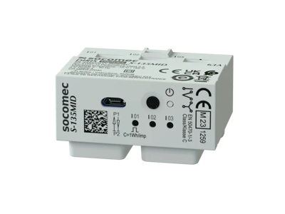 Socomec S-135MID strømmålingsmodul (analyse), 3 strømsensorer, 63A, MID