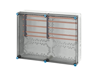 Hensel Mi kasse med skinnefelt 250A Cu 5-polet, 450x600x170 mm
