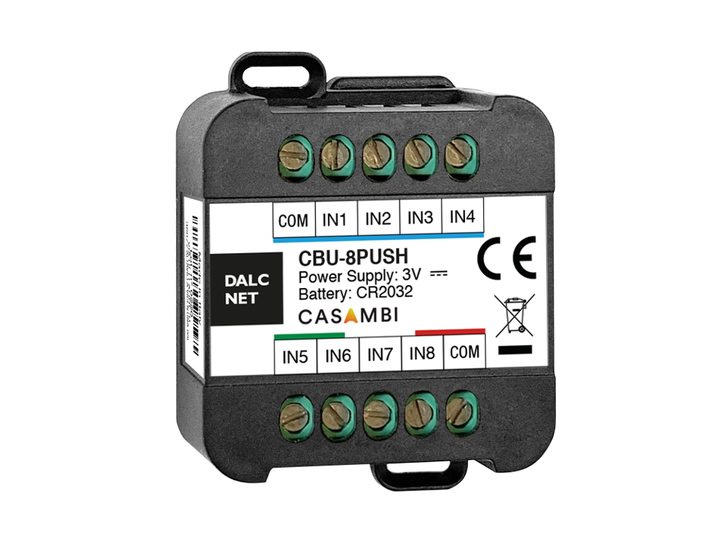 Casambi Bluetooth inputmodul CBU-8PUSH