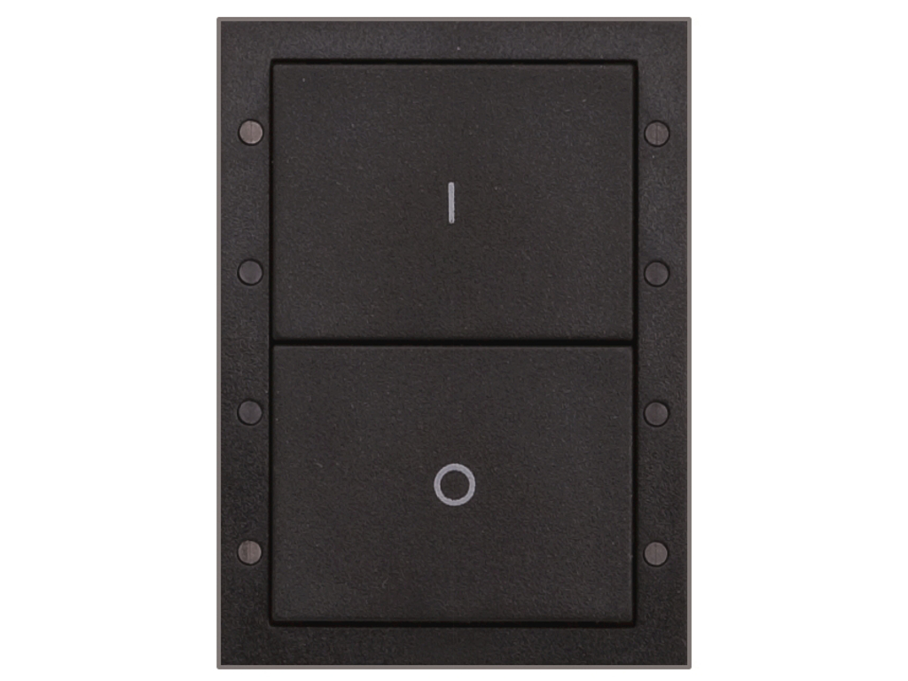 Helvar DALI-2 131BD2 panel med 2 tryk - Antracitgrå