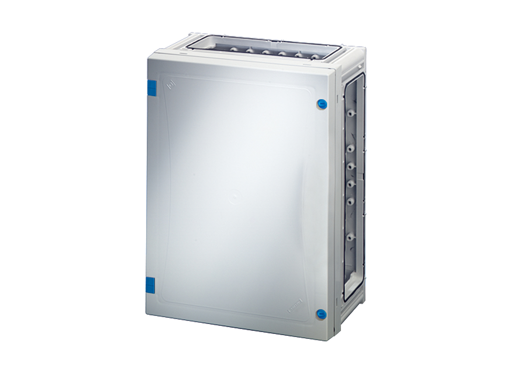 Hensel ENYSTAR tom kasse uden sider 360x270x163 mm - Grå dør