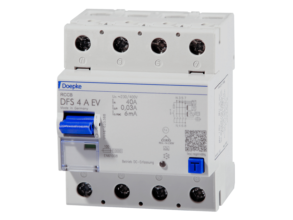 Fejlstrømsafbryder (RCD) DFS4 040A/0,03A-EV 4P Type A *V*