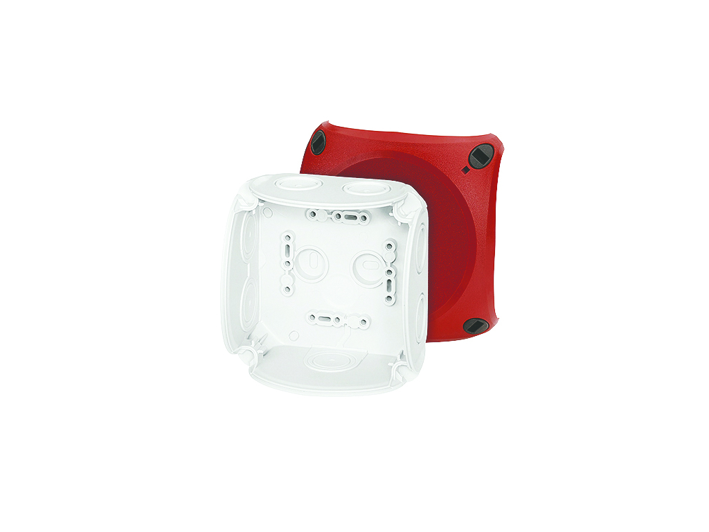 Forgreningsdåse til nødbelysning, 104x104x70 mm