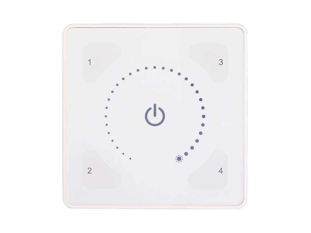 Helvar ILLUSTRIS® panel Scene Control i glas - Hvid