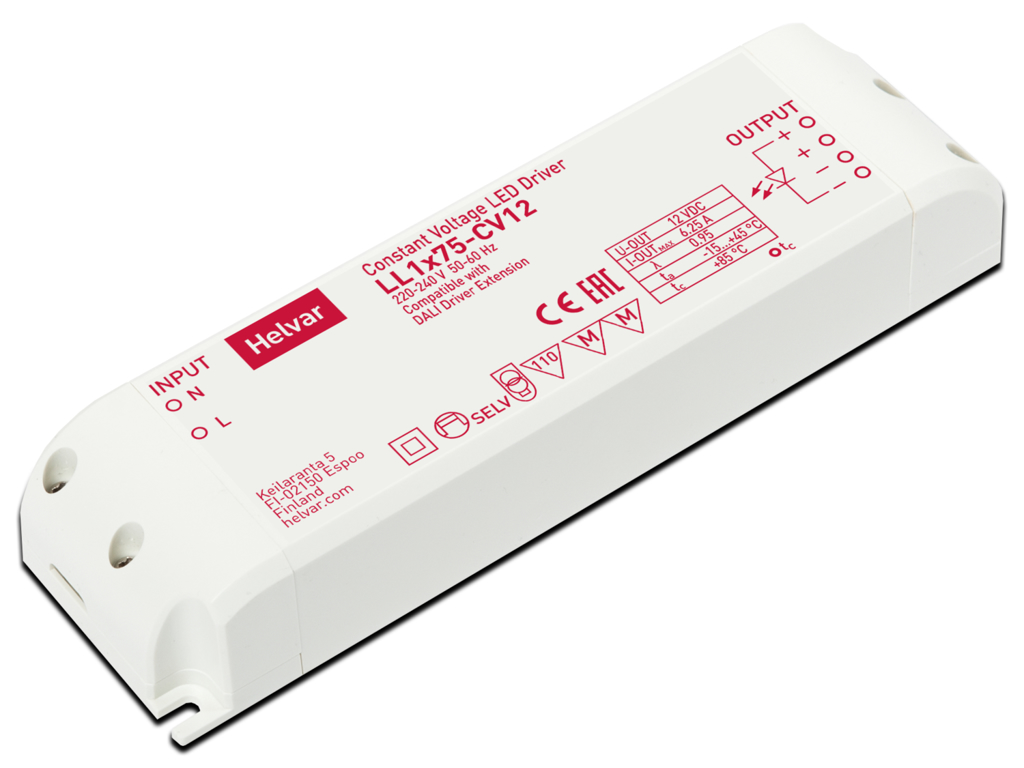 Helvar LED driver LL1x75-CV12 (ON/OFF)