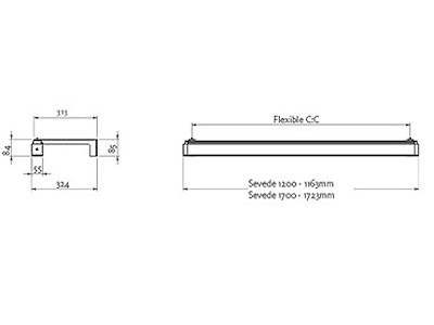 Sevede CE L1700 OP 26W 3300 Casambi 830 Hvid