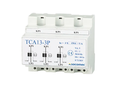 Socomec TCA13 strømtransformer 3P 3x50A/5A, kl. 1 - 1VA