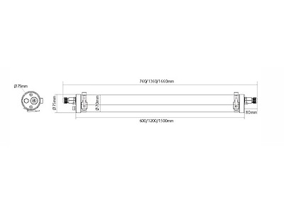 PipeLED-C 20W-840-IP-66-Dali