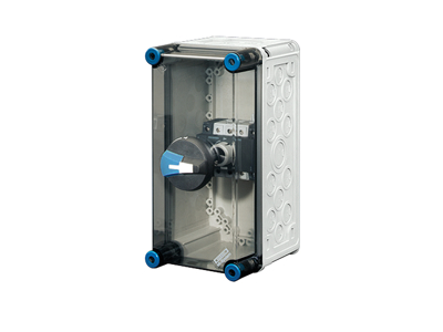 Mi kasse med indbygget sikringsafbryder 63A, 300x150x216 mm