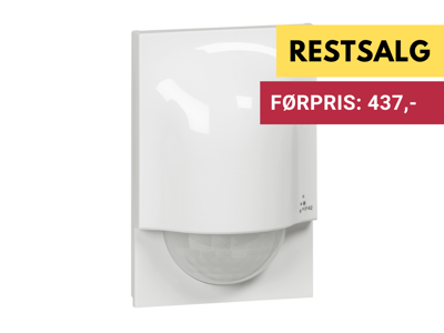 PIR sensor (230V, 140°, Ø8m) IP41 - Hvid
