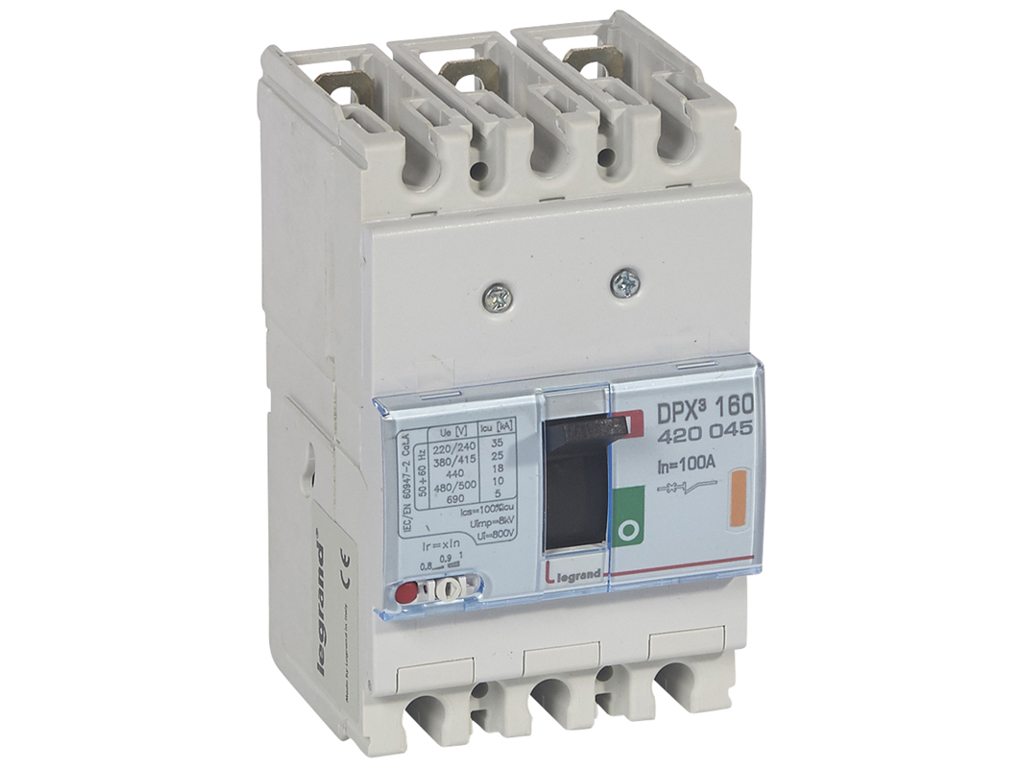 Legrand maksimalafbryder DPX³ 160, 100A 3P, 25kA