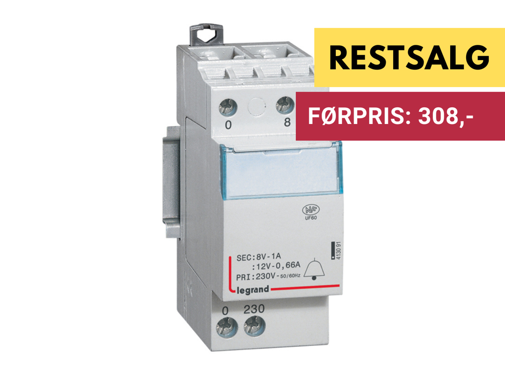 DX3 Ringetransformer 230V-12/8V 2M 8VA