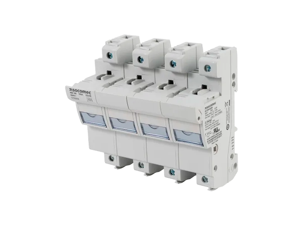 Socomec RM sikringsholder til 22x58 sikringer, 3P+N 100A