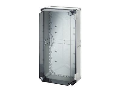 Hensel Mi kasse 600x300x214 mm - transparent hængslet låg