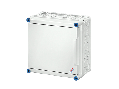 Hensel Mi kasse 300x300x182 mm - grå hængslet låge