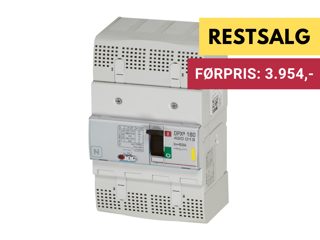 Legrand Maksimalafbryder DPX3 160, 63A 4pol
