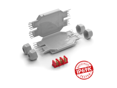 Raytech samled&#xE5;se med gel, 105x65x25 mm, IP68 - Gr&#xE5;