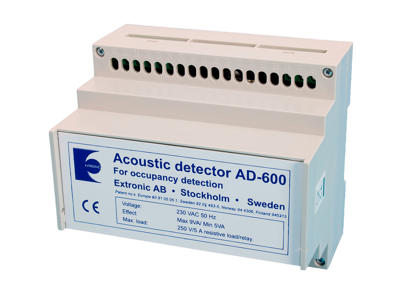 AD600 akustisk detektor til montering på DIN-skinne