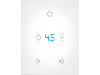 DMX STICK GA2W Styring Glas, Display, 4 knapper-  Hvid