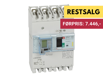 Legrand Maksimalafbryder DPX3 160, 80A, 4pol, 16kA - Type A