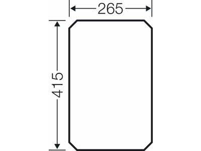 Montageplade til Mi kasse 3, 4 og 6 - 415x265x4 mm