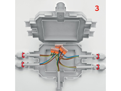Raytech samled&#xE5;se med gel, 210x155x45 mm, IP68 - Gr&#xE5;