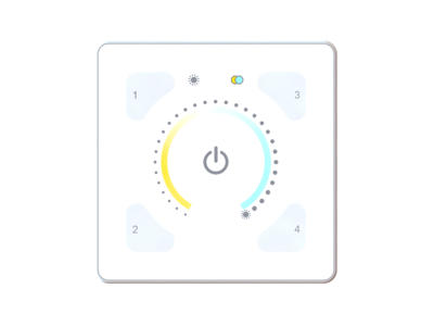 Helvar ILLUSTRIS® panel Colour Temperature i plast - Hvid