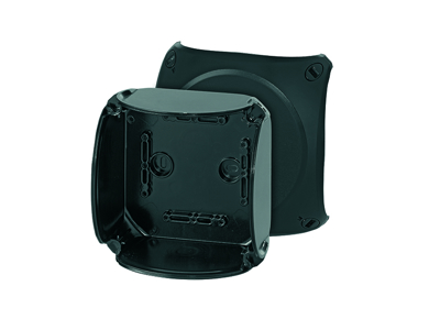 KVIK 130x130mm Sort Glat 