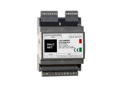 DLD1248-4CV-DALI, LED dæmper 4CH CV, Input 12-48VDC, Output 4x5A.