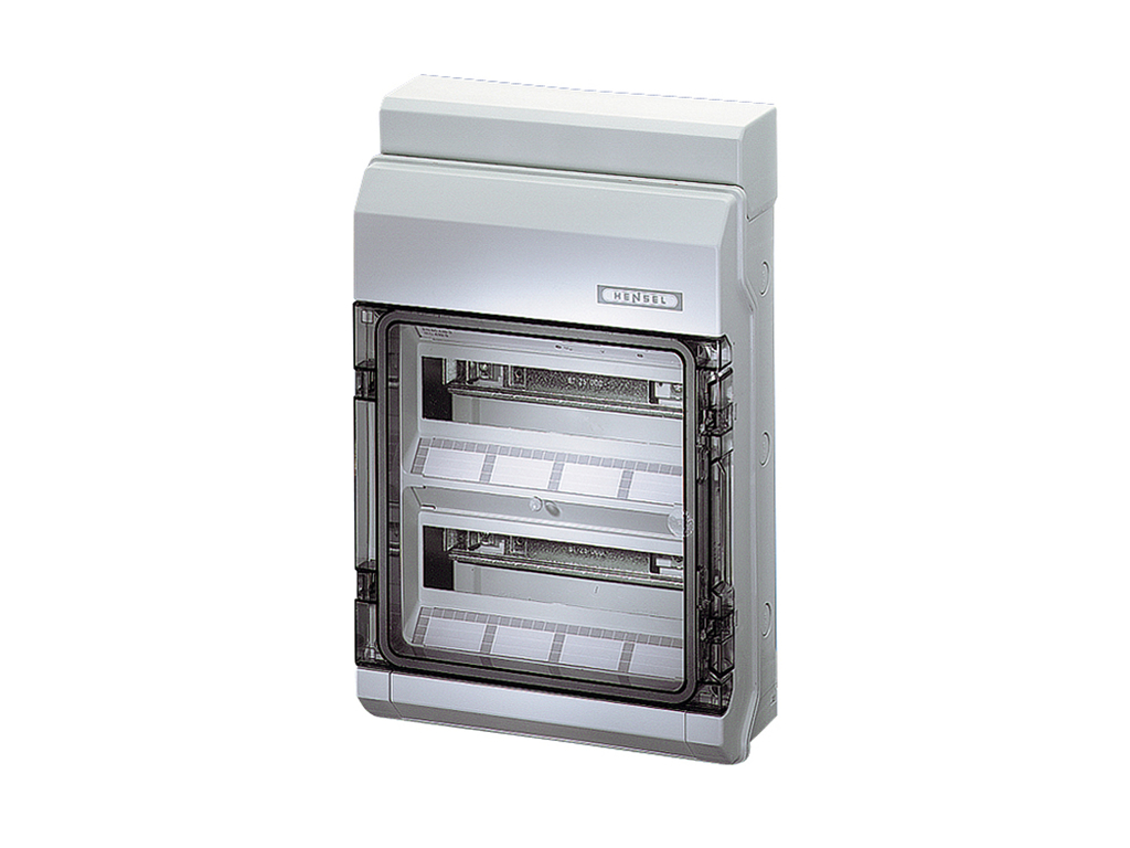 Hensel KV gruppetavle 24 moduler (2x12) med PE- og N klemme - IP54