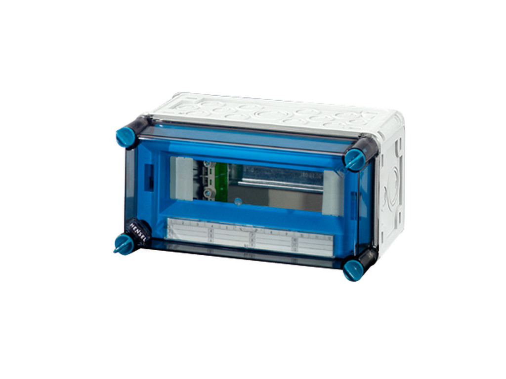 Hensel Mi kasse med DIN-skinne 9M (1x9), PE/N klemme