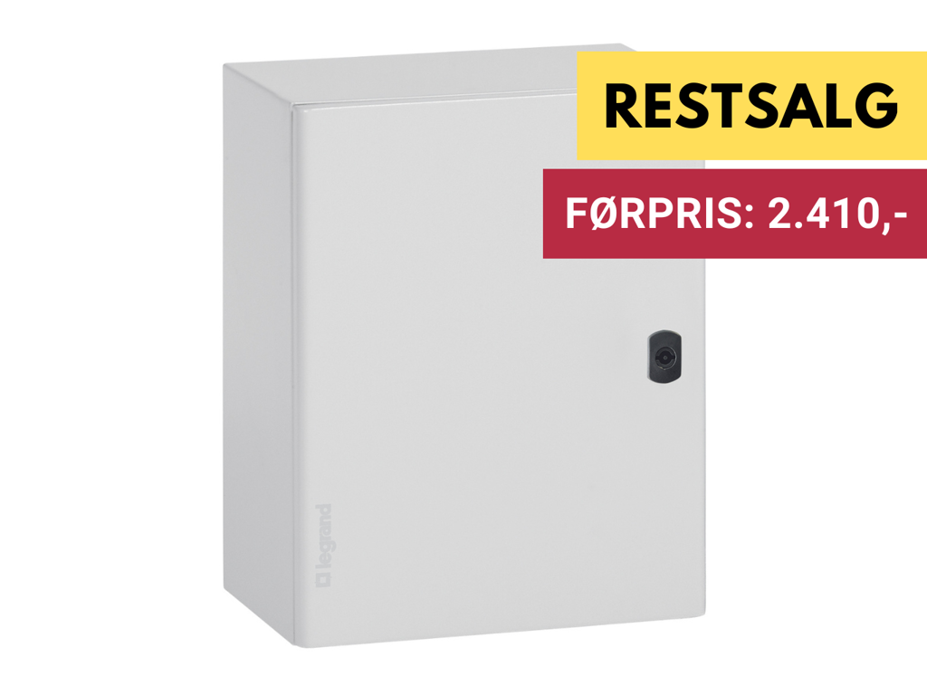 Legrand Atlantic stålskab (lodret) H: 700 x B: 500 x D:250, IP66 - IK10