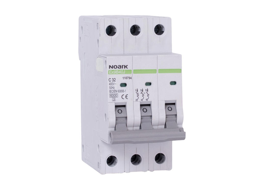 Noark slim automatsikring C 16A 3P 2,25M 6kA