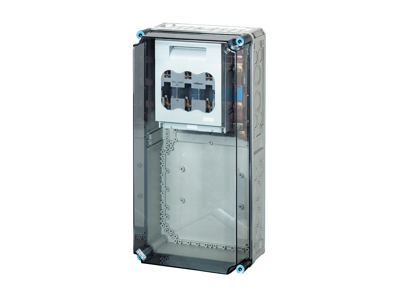 Mi kasse med 1xHRC1 sikringsafbryder 250A 3P, ln=400A, t/kombination